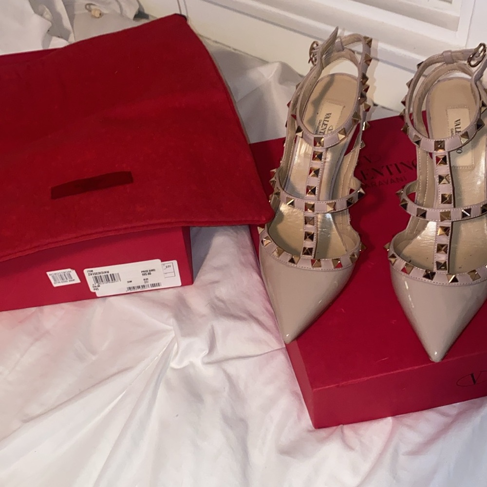 Valentino Garavani Rockstud Heels sz 37.5 - Picture 2 of 10